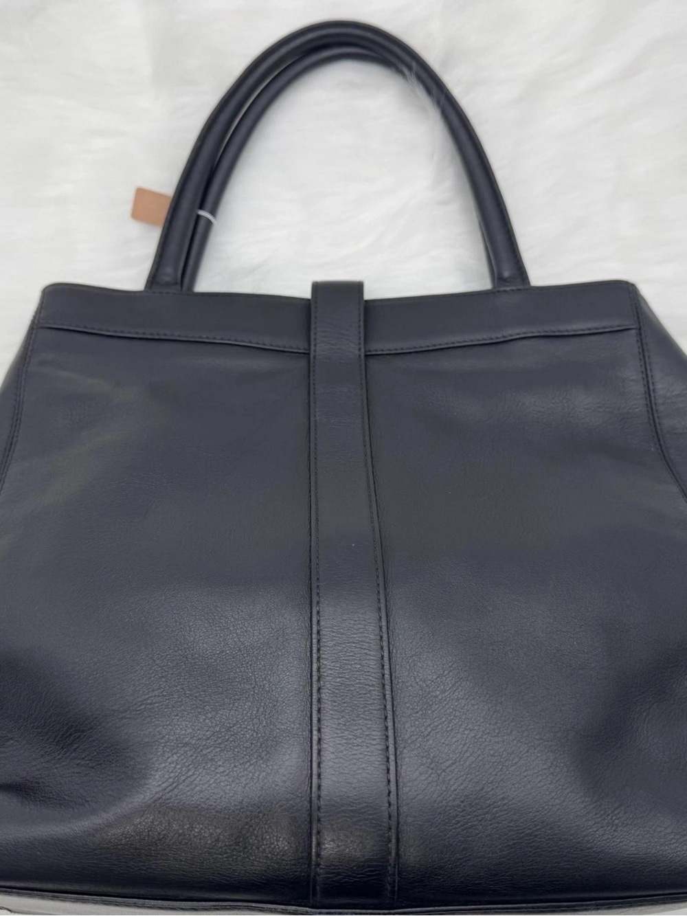 Chanel Vintage Black Leather Executive Cerf Turn-Lock Tote Bag - Picture 2 of 14